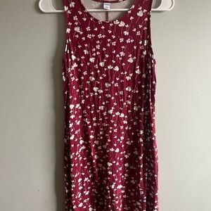 Old Navy Red Floral Dress